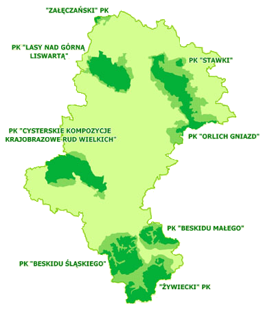 Parki Krajobrazowe w śląskim